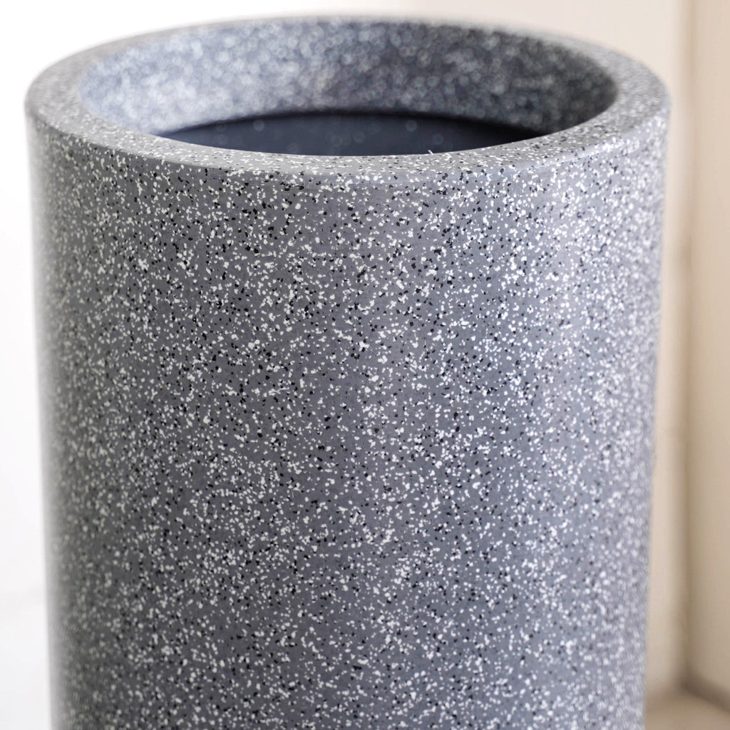 Planterra Grey Tall Cylindrical Planter 18x9 Inch Nestasia
