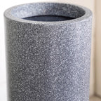 Planterra Grey Tall Cylindrical Planter 18x9 Inch Nestasia