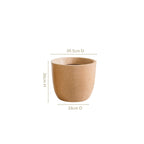 Planterra Large Beige Planting Pot 15x14 Inch Nestasia