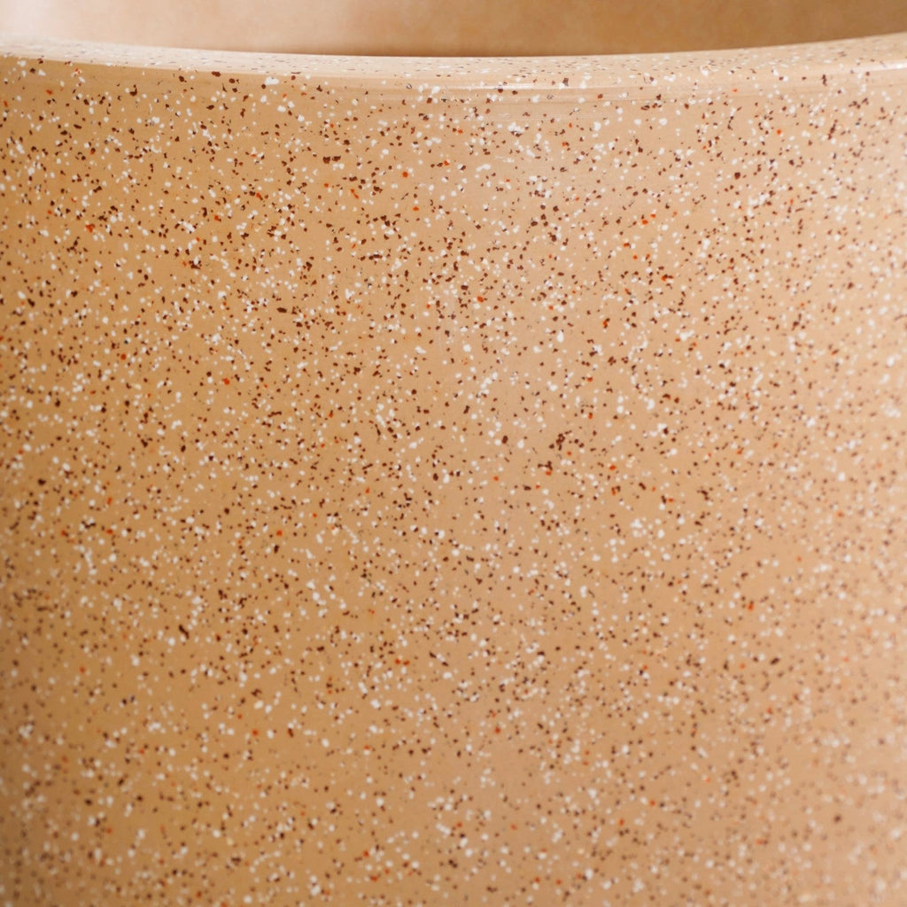 Planterra Large Beige Planting Pot 15x14 Inch Nestasia