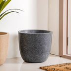 Planterra Large Charcoal Grey Planting Pot 15x14 Inch Nestasia