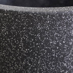 Planterra Large Charcoal Grey Planting Pot 15x14 Inch Nestasia