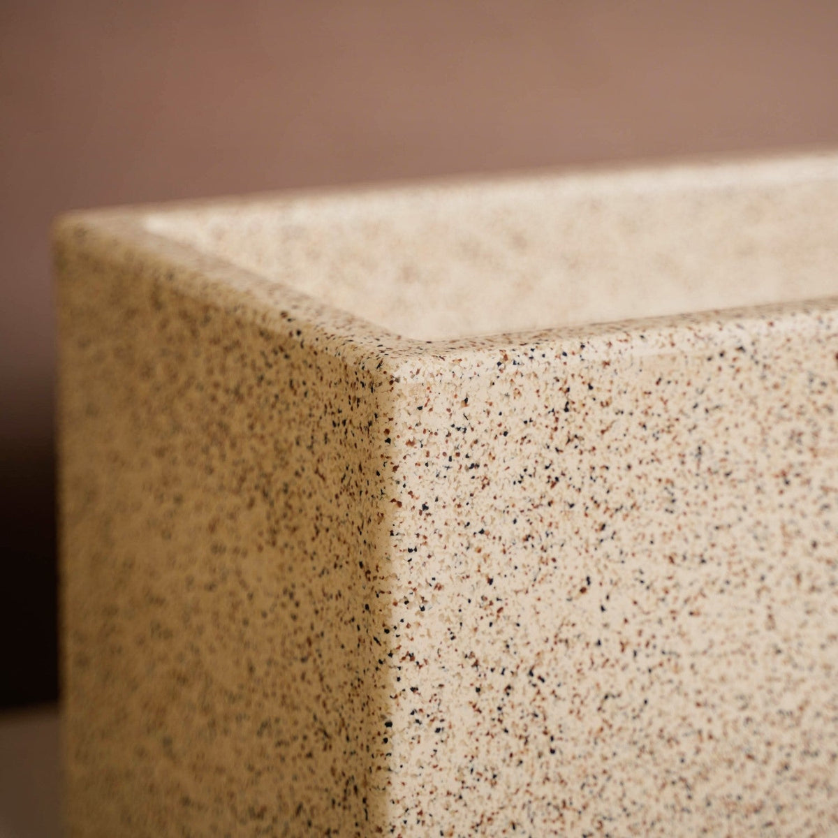 Planterra Modern Beige Trough Planters 24x8 Inch Nestasia