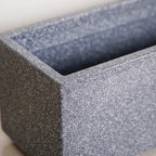 Planterra Modern Grey Trough Planter 24x8 Inch
