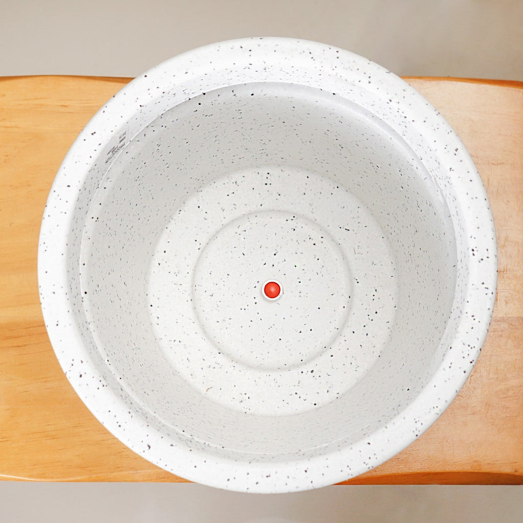Planterra White Planter With Plate 10x9 Inch Nestasia
