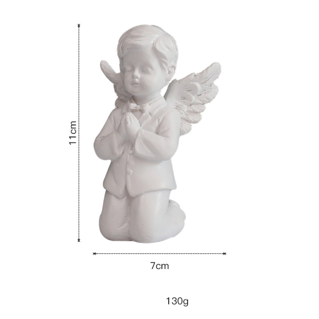 Angel Statue Boy Praying Nestasia