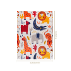 Animal Kingdom Knitted Cotton Throw For Kids 164x130cm Nestasia