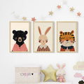 Kids Room Painting for Wall – Bedroom & Playroom Decoration Art, Set of 3 AXIII-48-KID ArtX