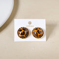 Animal Print Gold Accent Studs Nestasia