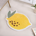 Anti Slip Lemon Cotton Floor Mat 76x56cm Nestasia
