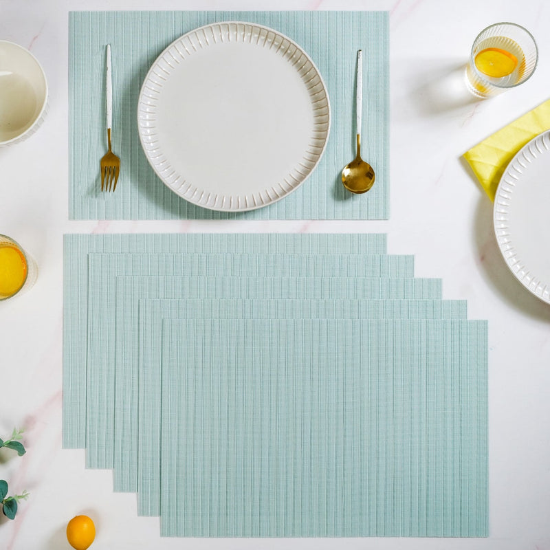 Aqua Table Mat Set Of 6 Nestasia