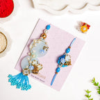 Aqua Bloom Rakhi Lumba Set Nestasia