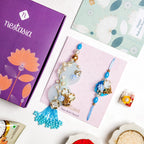 Aqua Bloom Rakhi Lumba Set Nestasia