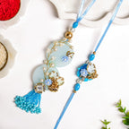 Aqua Bloom Rakhi Lumba Set Nestasia