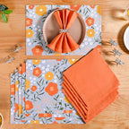Arancia Table Linen Hamper With Set Of 6 Rings Napkins And Mats Nestasia