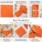 Arancia Table Napkin Set Of 6 Nestasia