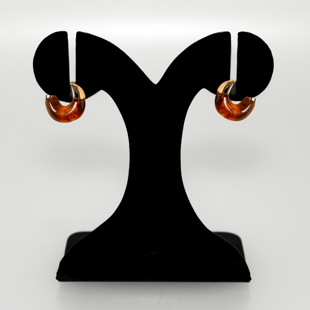 Arc Huggie Hoops Amber Nestasia