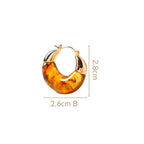 Arc Huggie Hoops Amber Nestasia