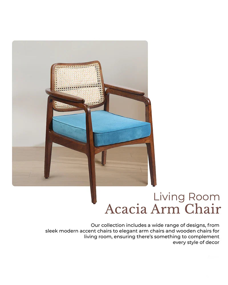 Comfortable Acacia Wood Chairs for Bedroom and Lounge