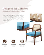 Comfortable Acacia Wood Chairs for Bedroom and Lounge