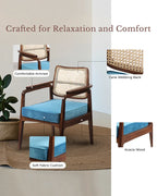 Comfortable Acacia Wood Chairs for Bedroom and Lounge