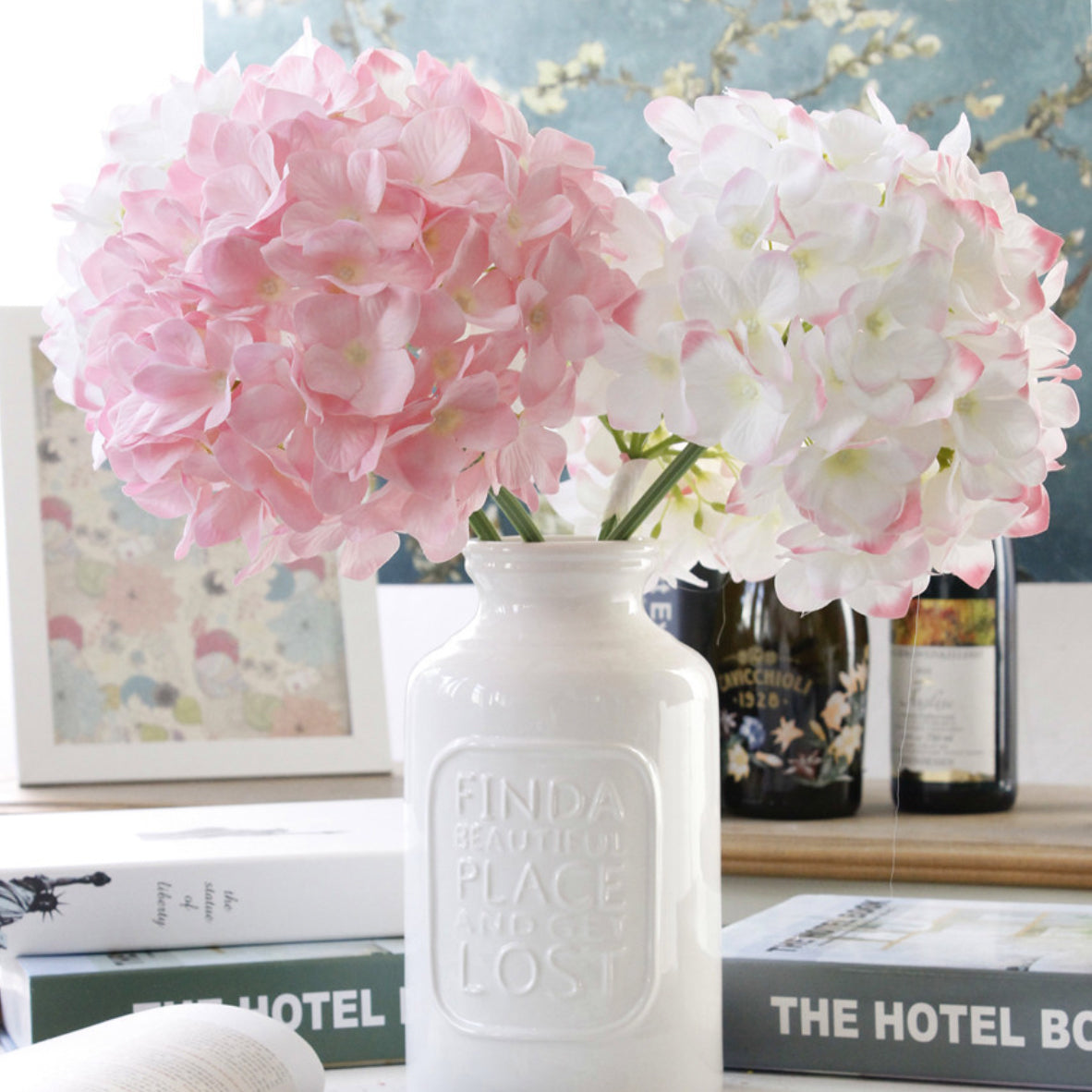 Artificial Hydrangea Pink Nestasia