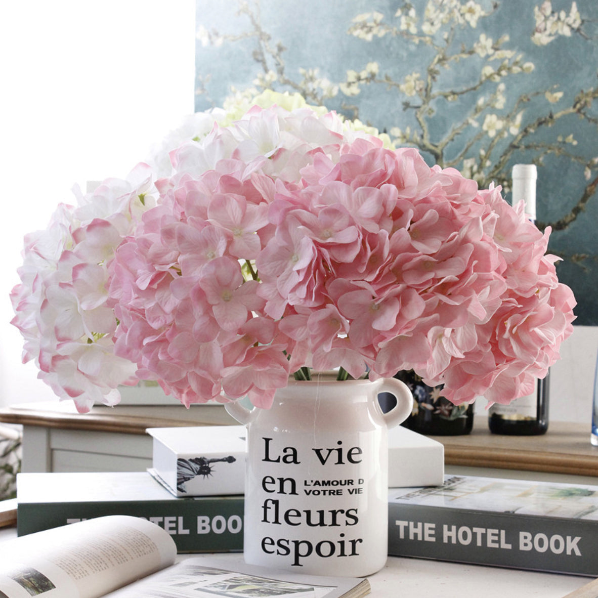 Artificial Hydrangea Pink Nestasia
