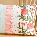 Artisanal Bloom Embroidery Cotton Cushion Cover 50x36cm Nestasia
