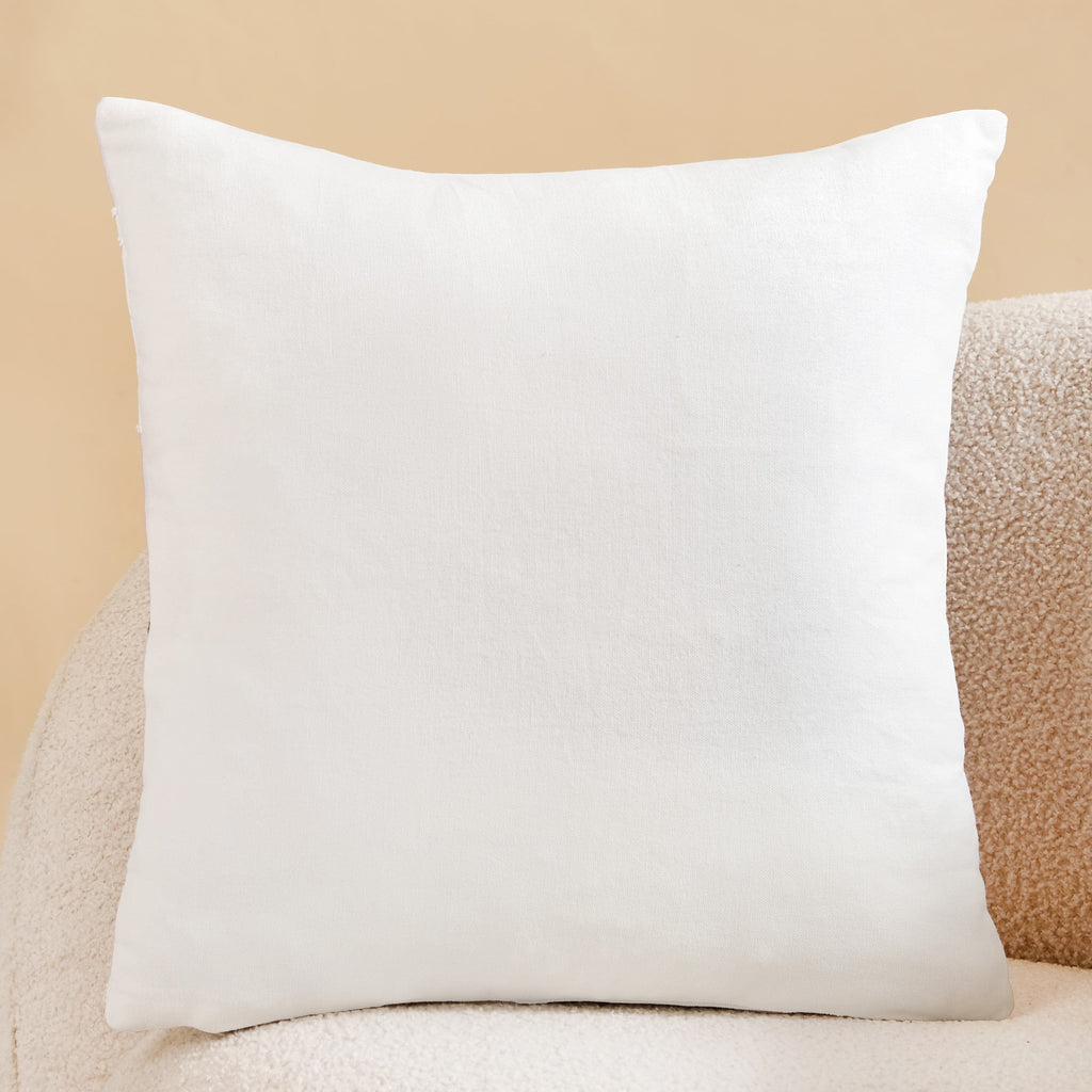 Artisan Floral Embroidered Cotton Cushion Cover 40x40cm Nestasia