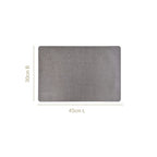 Rectangle Ash Grey Table Mat Set Of 6 Nestasia