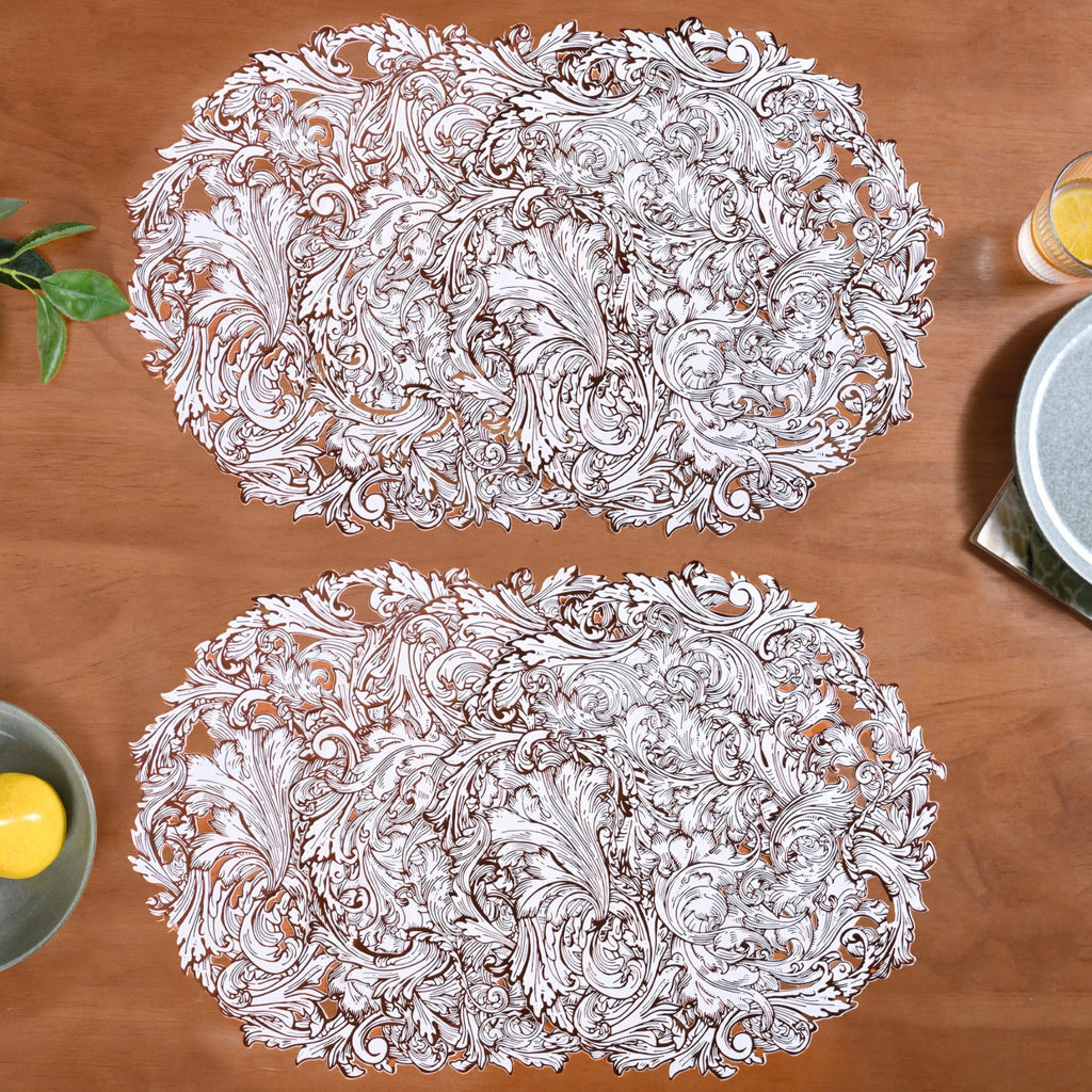 Auburn Luxe Round Tablemat Set Of 6 Nestasia