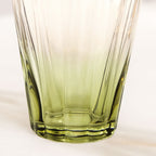 Aurora Ombre Fluted Tumbler Set Of 2 Green 270ml Nestasia