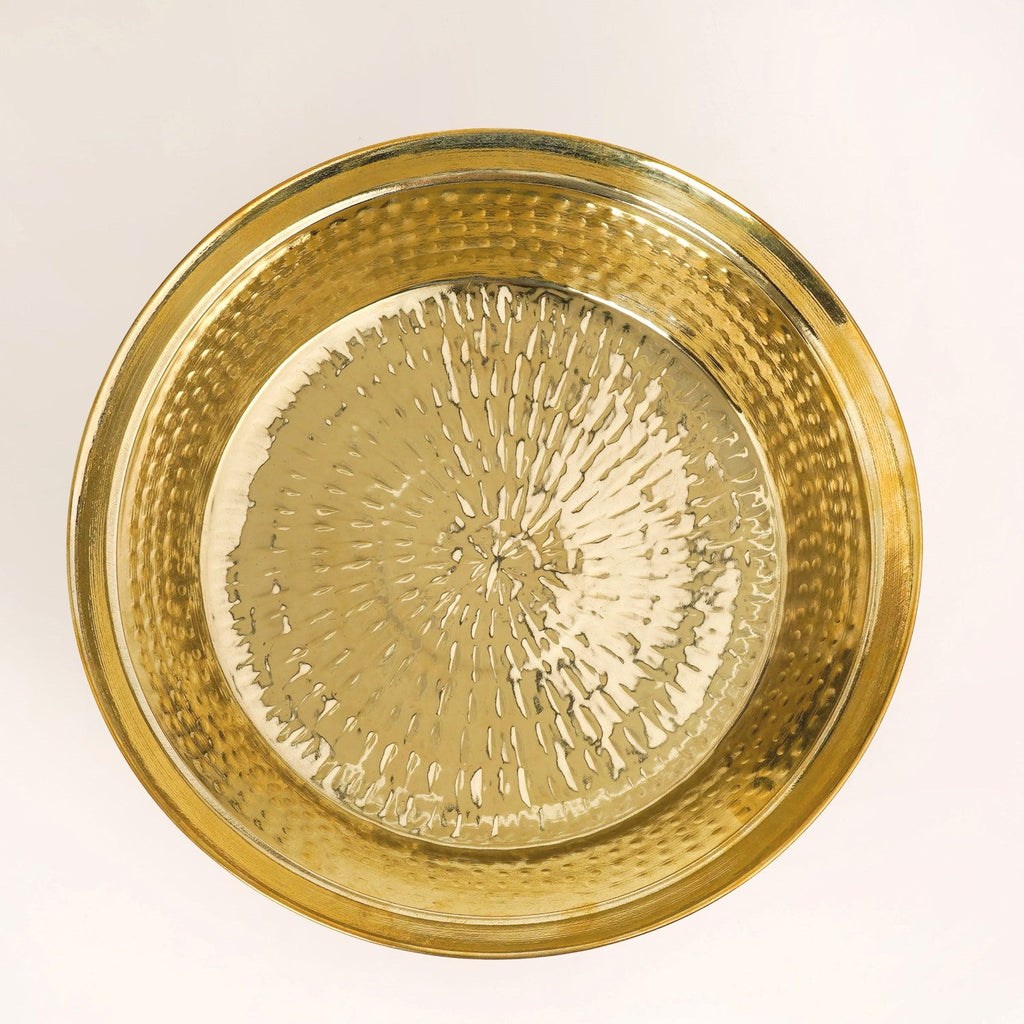 Pure Brass Hammered Parat 36cm Nestasia