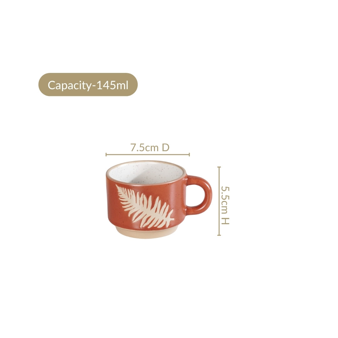 Botanical Stackable Cup Set Of 4 Autumn Edition 145ml Nestasia