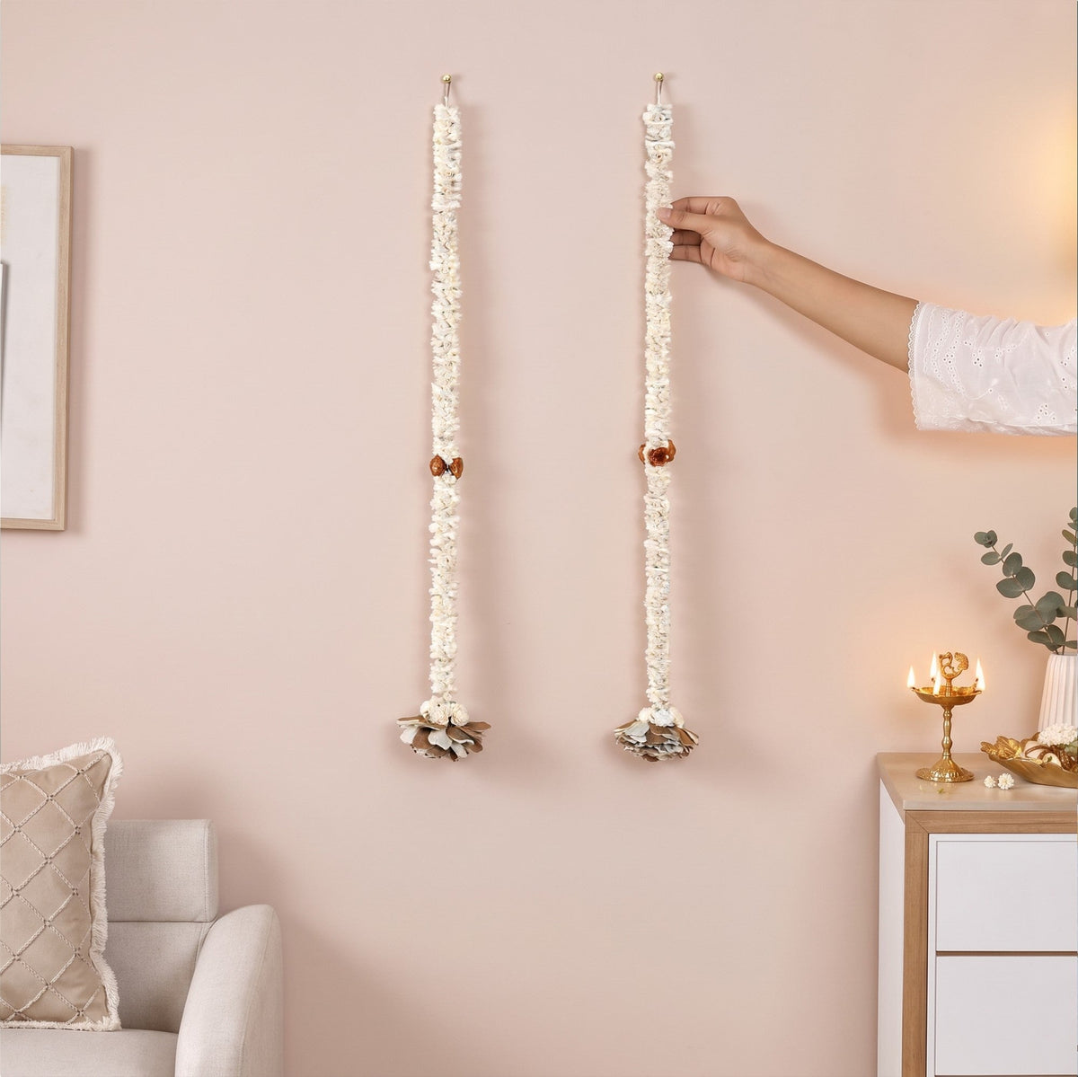 Aveline Wall Hanging Brown Set Of 2 Nestasia
