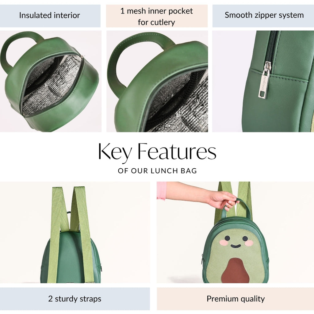 Avocado Insulated Kids Lunch Bag Nestasia
