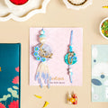 Azure Blossom Rakhi Lumba Set Nestasia