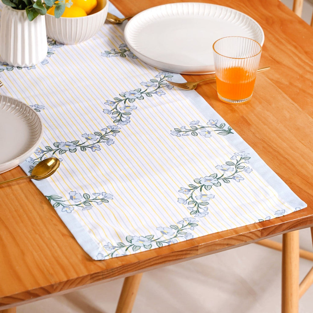 Azzuro Table Cover Placemat Runner and Napkin Set Nestasia
