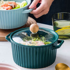 Serving Pot With Lid Green