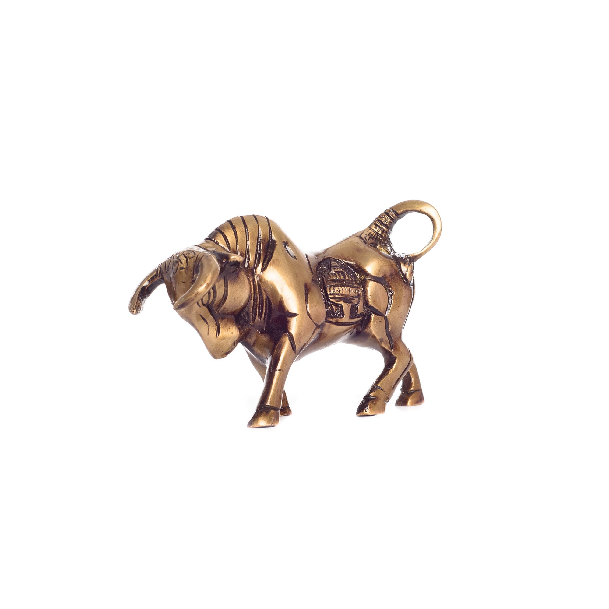 Brass Kamdhenu Cow Sculpture Kafalo