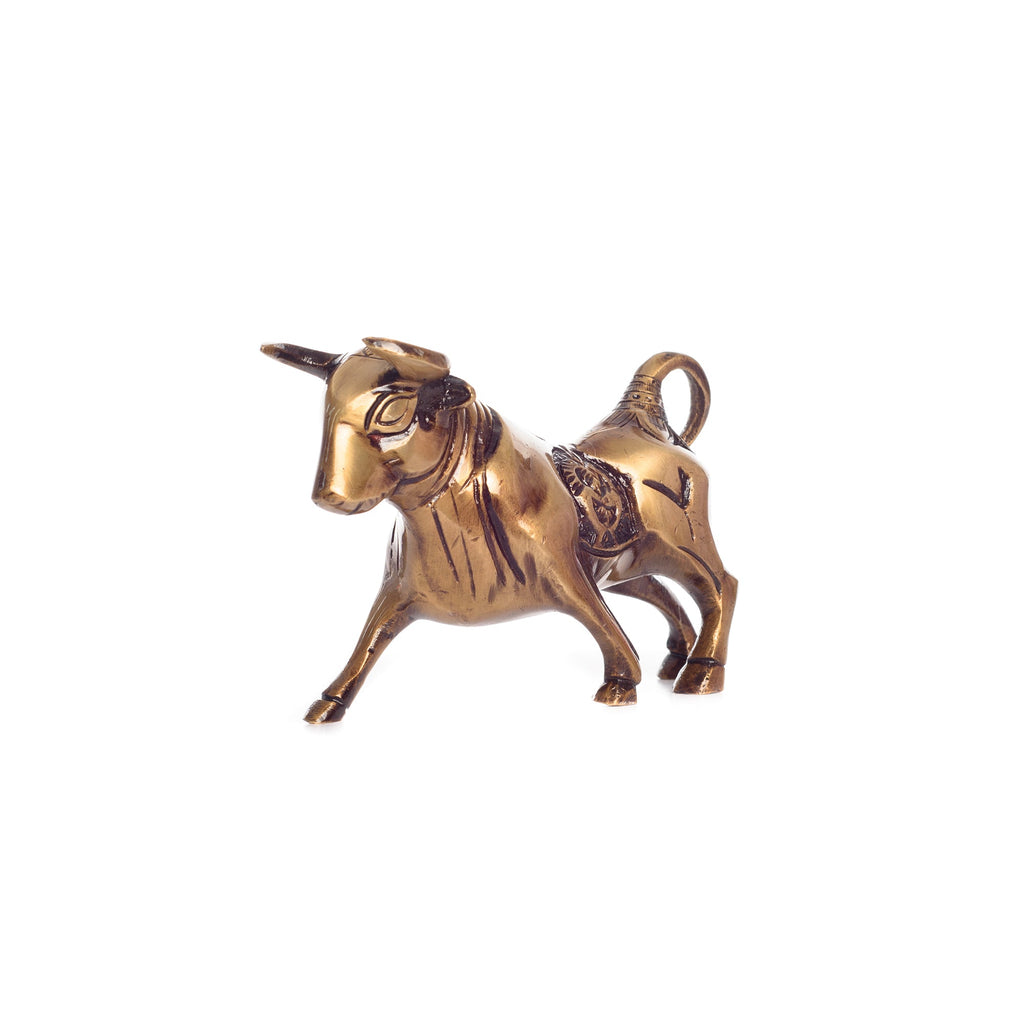 Brass Kamdhenu Cow Sculpture Kafalo