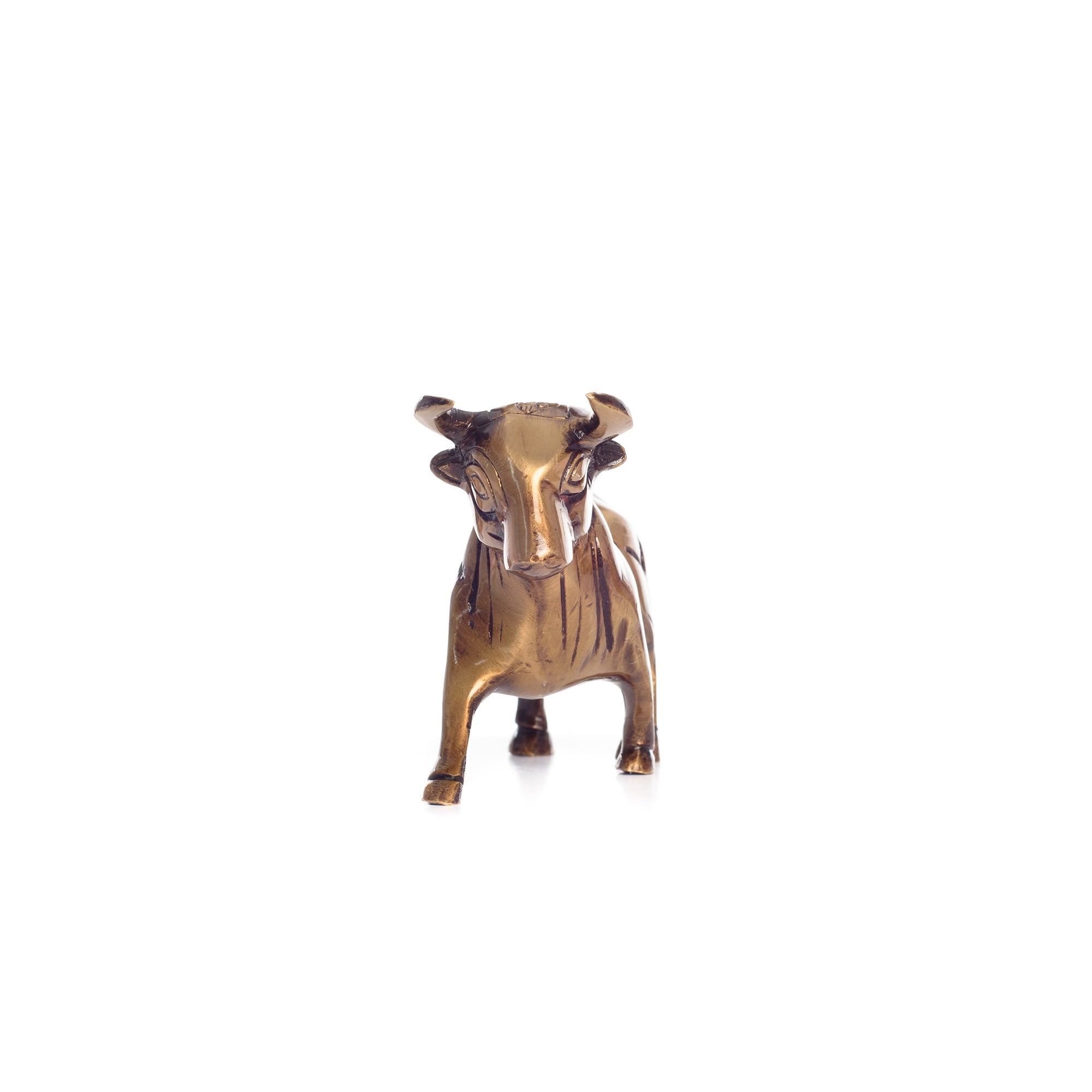 Brass Kamdhenu Cow Sculpture Kafalo