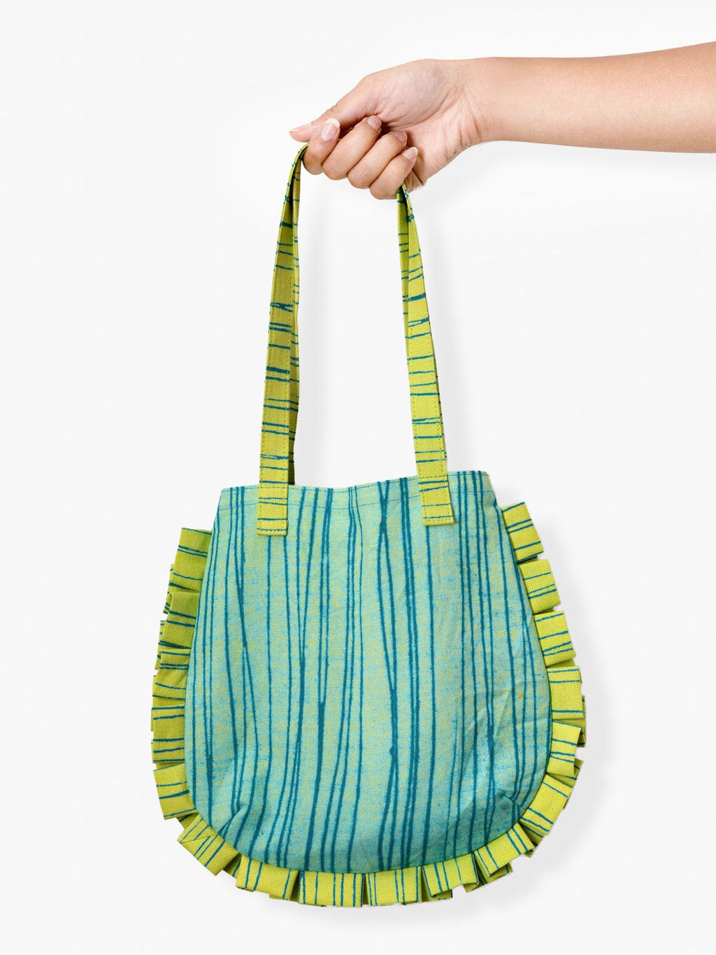 Ripple Ruffle Mini Tote Contrast Living