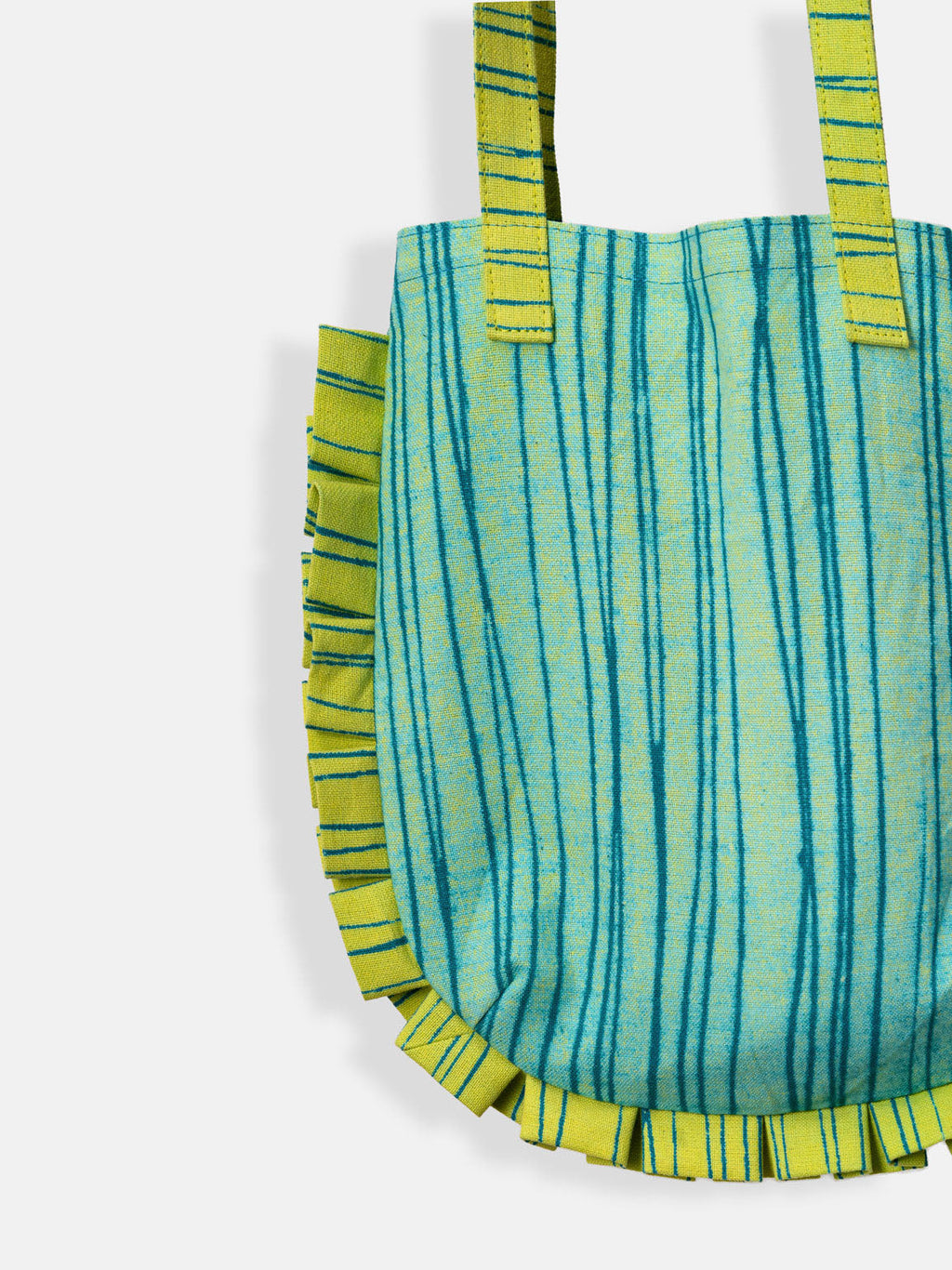 Ripple Ruffle Mini Tote Contrast Living