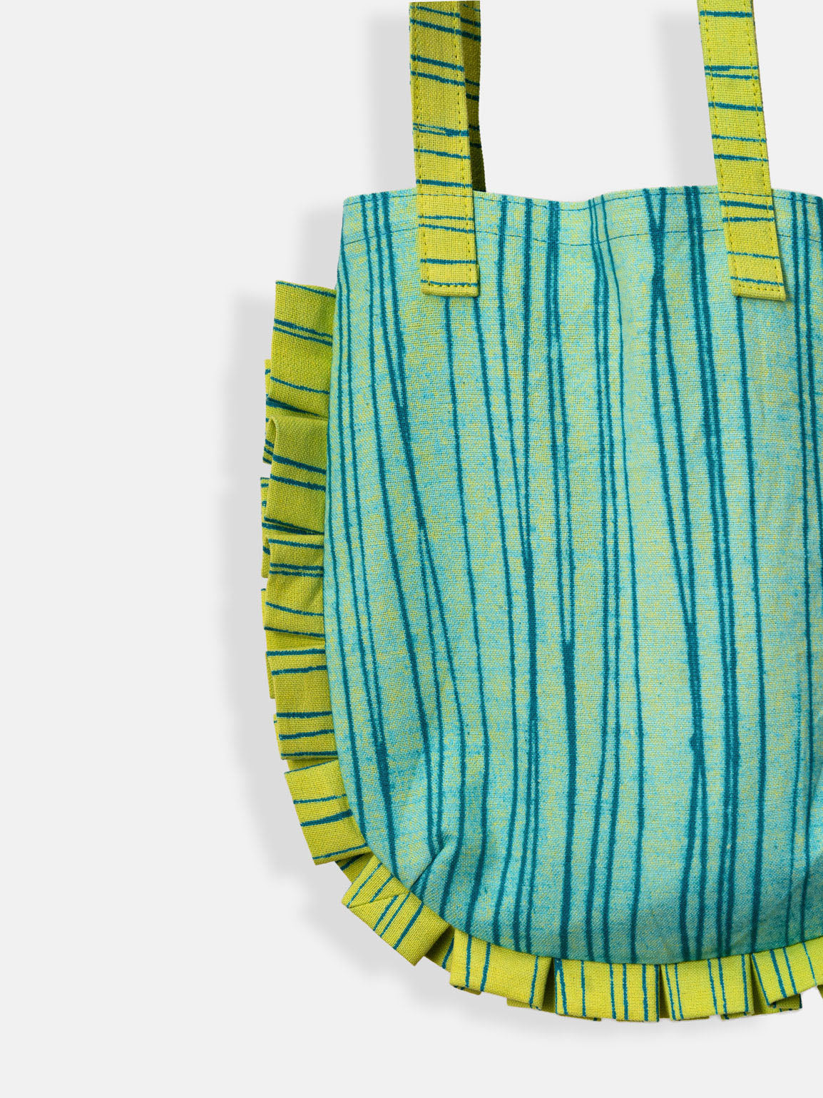Ripple Ruffle Mini Tote Contrast Living