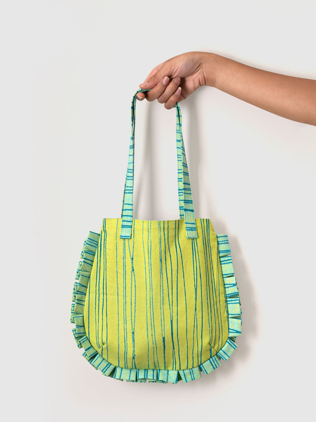 Ripple Ruffle Mini Tote Contrast Living