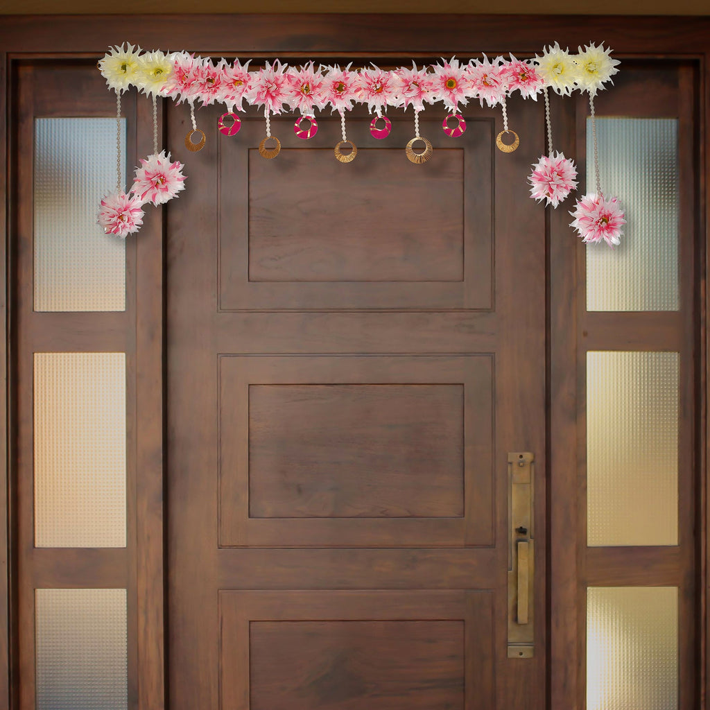 Premium Decorative Floral Bandarwal/Toran Door Hanging Kafalo