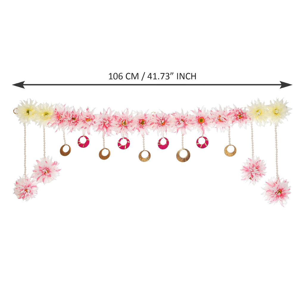 Premium Decorative Floral Bandarwal/Toran Door Hanging Kafalo