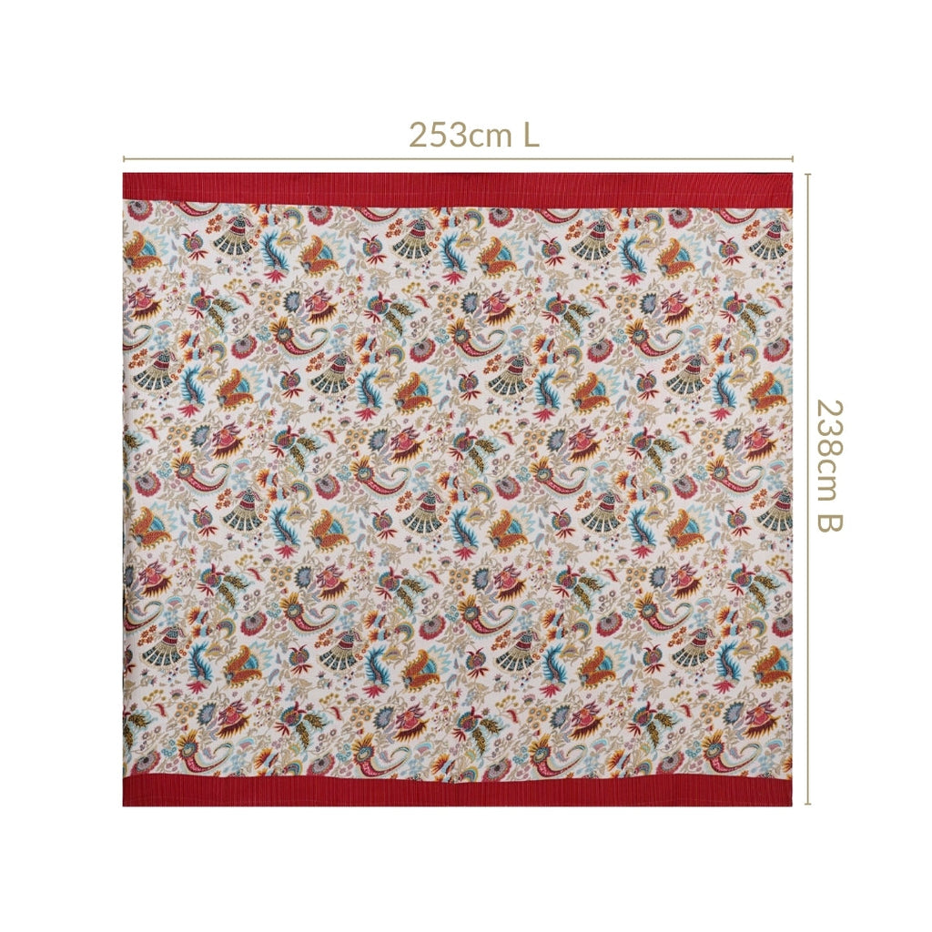 Ethnic Bloom Quilted Cotton Bedcover 250x230cm Nestasia
