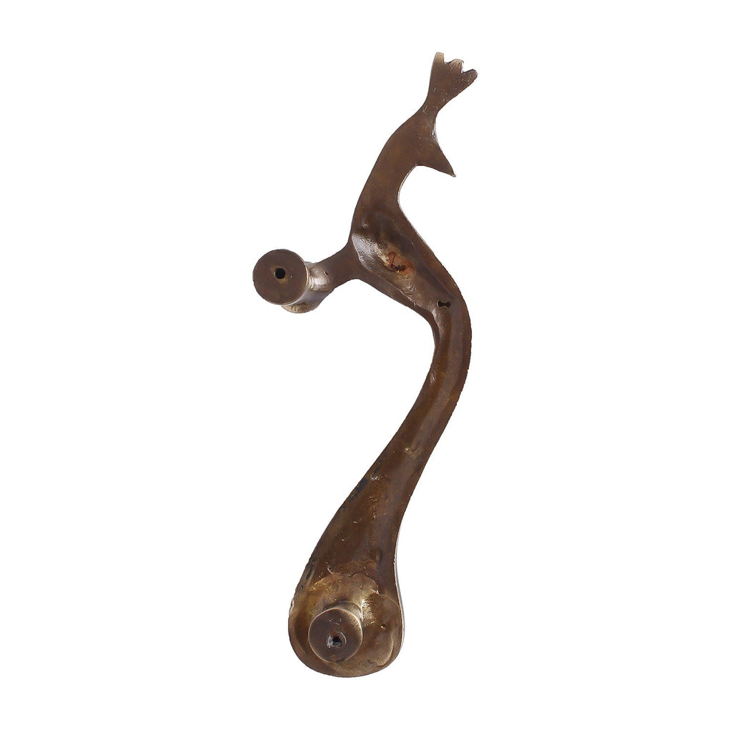 Set of 2 Peacock Shape Brass Door Handle Kafalo